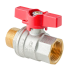 Кран кульовий ГШМ Koer Extreme KE.218-15 - 1/2" FM ручка "метелик" червона (KR5759)