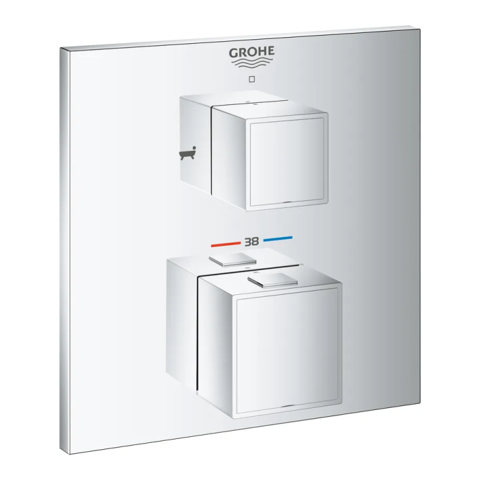 Термостат прихованого монтажу на 2 споживача Grohe Grohtherm Cube (24155000) Термостат прихованого монтажу на 2 споживача Grohe Grohtherm Cube (24155000)