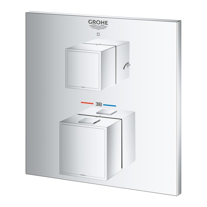 Термостат прихованого монтажу на 2 споживача Grohe Grohtherm Cube (24155000) Термостат прихованого монтажу на 2 споживача Grohe Grohtherm Cube (24155000)