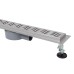 IT03-FT11/800 ITAL Душовий трап 800 мм, поворот. 360, комбін.затвор, Brushed nickel (блістер) {5/1}