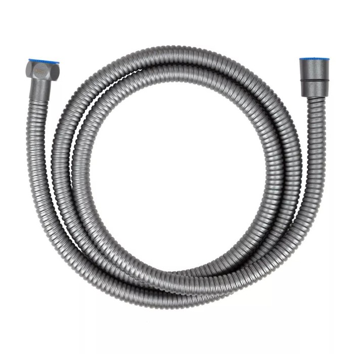 Душовий шланг WEZER WKR-008-150GG, 150 см, збройова сталь Душовий шланг WEZER WKR-008-150GG, 150 см, збройова сталь