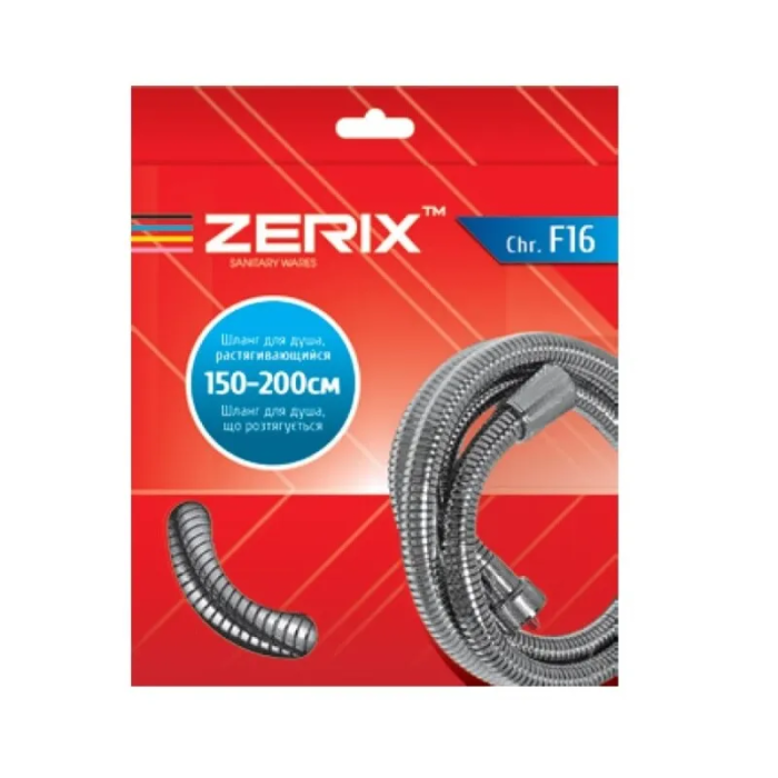 Дрібне плетіння Zerix Шланг Chr.F16 розт. 150-200 см. УПАКОВКА КОРОБКА (ZX4461) Дрібне плетіння Zerix Шланг Chr.F16 розт. 150-200 см. УПАКОВКА КОРОБКА (ZX4461)