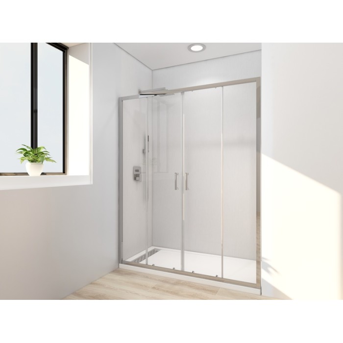 Двері в нішу Mixxus Premium DIVERSE SD01-160x185-TR Chrome прозоре скло 5мм (MI6875) Двері в нішу Mixxus Premium DIVERSE SD01-160x185-TR Chrome прозоре скло 5мм (MI6875)