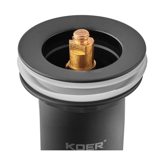 Донний клапан для раковини Koer PW-07-05 1 1/4'' з переливом автоматичний СLICK-СLACK (Колір чорн) (KR5785) Донний клапан для раковини Koer PW-07-05 1 1/4'' з переливом автоматичний СLICK-СLACK (Колір чорн) (KR5785)