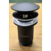 Донний клапан для раковини Koer PW-07-05 1 1/4'' з переливом автоматичний СLICK-СLACK (Колір чорн) (KR5785)