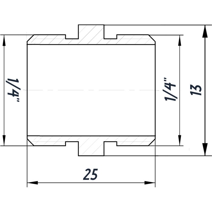 Ніпель 1/4″ЗЗ латунний LN112S OPTIMUM Ніпель 1/4″ЗЗ латунний LN112S OPTIMUM