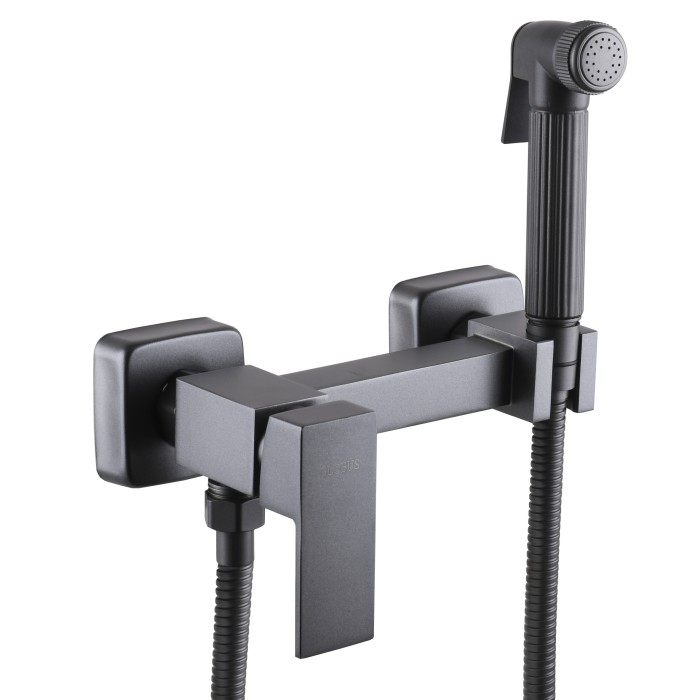 Змішувач гігієнічний Globus Lux Niagara GLN-5-106MIX-Graphite Змішувач гігієнічний Globus Lux Niagara GLN-5-106MIX-Graphite