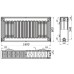 Радіатор сталевий 22/600х1600 бок QUEEN THERM (KORAD)