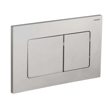 Панель змиву Koer KT-0602-02 240x160x10mm з нержавіючої сталі, кнопка квадратна SUS304 (KR5179)