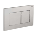 Панель змиву Koer KT-0602-02 240x160x10mm з нержавіючої сталі, кнопка квадратна SUS304 (KR5179)
