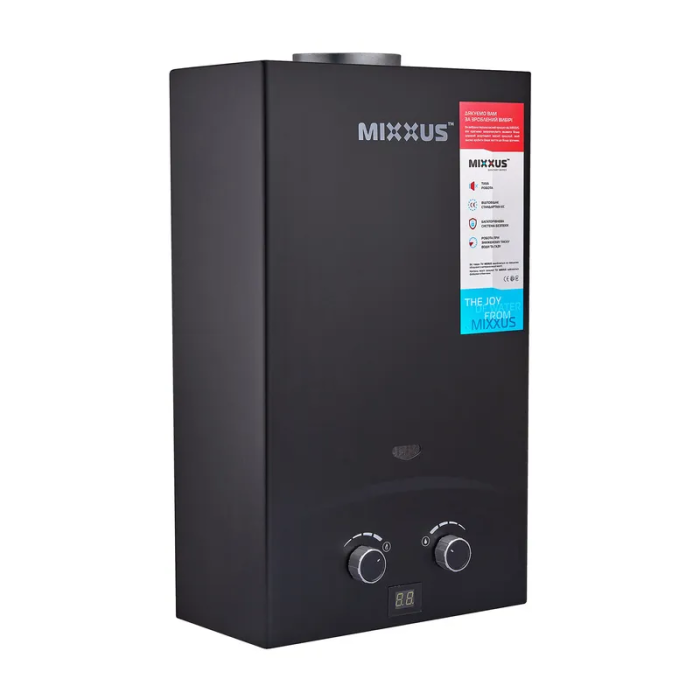 Газова колонка MIXXUS GWH-0210 BASIC BLACK димохідна 10 л/хв (колір чорний) (WH0023) Газова колонка MIXXUS GWH-0210 BASIC BLACK димохідна 10 л/хв (колір чорний) (WH0023)