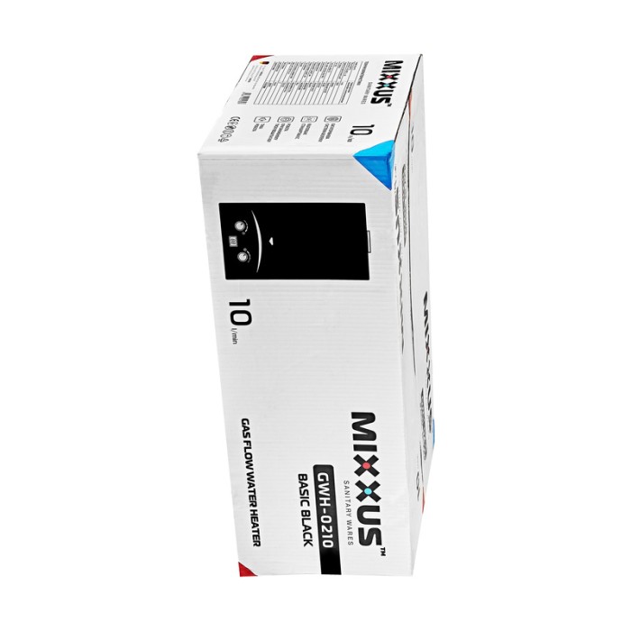 Газова колонка MIXXUS GWH-0210 BASIC BLACK димохідна 10 л/хв (колір чорний) (WH0023) Газова колонка MIXXUS GWH-0210 BASIC BLACK димохідна 10 л/хв (колір чорний) (WH0023)