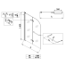 Шторки скляні на ванну Koer SR BS05-90x140-TR-01 прозоре скло Easy Clean 6мм, хром (KR5372)