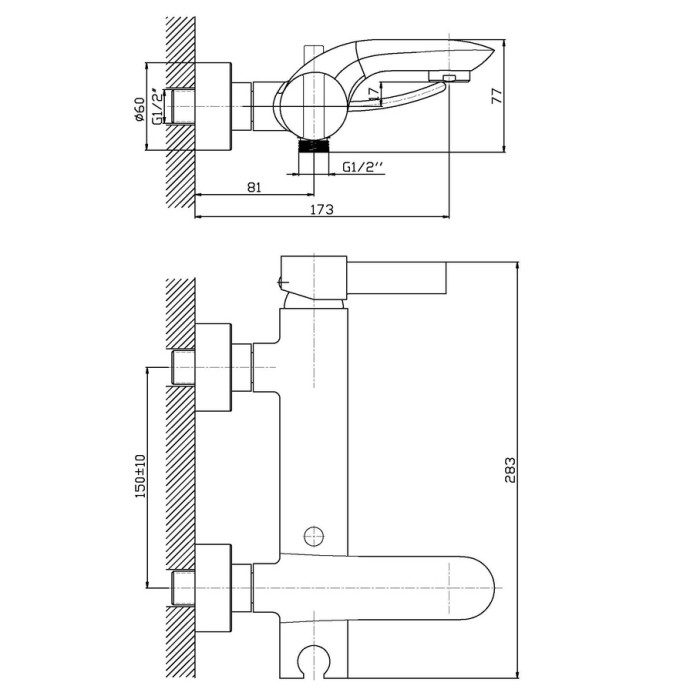 Змішувач для ванни Haiba Alaska 009 (HB0015) Змішувач для ванни Haiba Alaska 009 (HB0015)