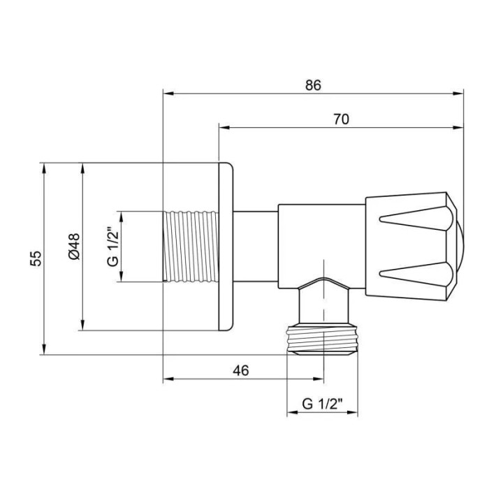 Кран приладовий WEZER SOL21A-15 1/2"x1/2" нержавіюча сталь Кран приладовий WEZER SOL21A-15 1/2"x1/2" нержавіюча сталь