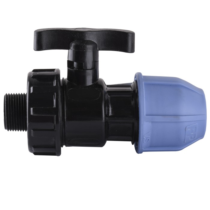 Кран кульовий ПНД Vsplast 25*3/4 '' ЗР 6003 Кран кульовий ПНД Vsplast 25*3/4 '' ЗР 6003