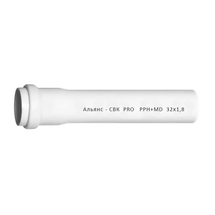 Труба СВК-Альянс ПП 32*1,8*1000 PRO біла {10} Труба СВК-Альянс ПП 32*1,8*1000 PRO біла {10}