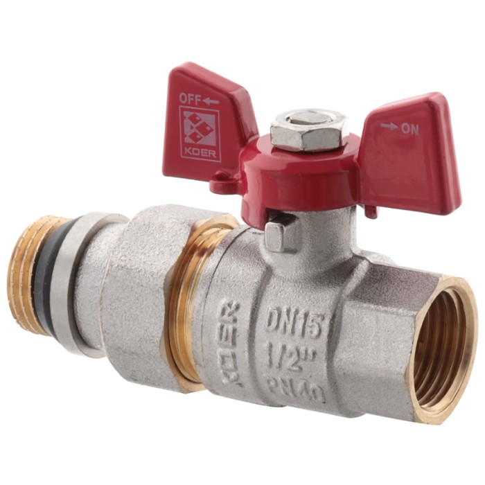 Кран з американкою 1/2" "антіпротечка" (Koer KR.227-Gi) (KR0189) Кран з американкою 1/2" "антіпротечка" (Koer KR.227-Gi) (KR0189)