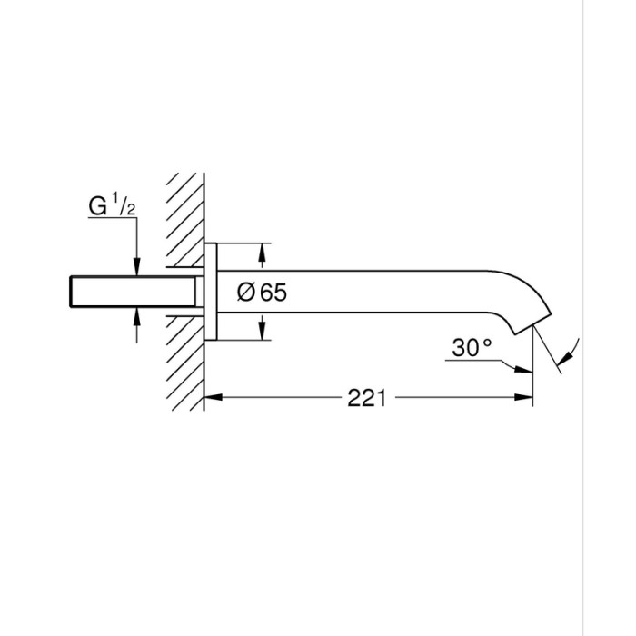 Вилив для ванни Grohe Essence (13449001) Вилив для ванни Grohe Essence (13449001)
