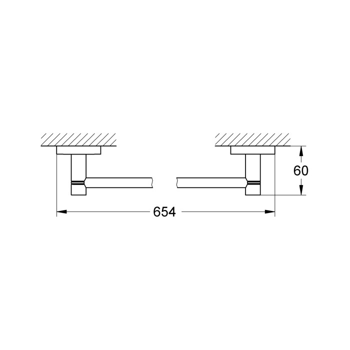 Тримач для рушників Grohe Essentials New (40366001) Тримач для рушників Grohe Essentials New (40366001)
