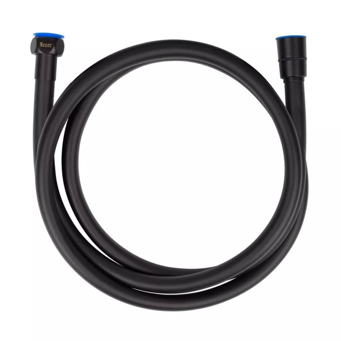 Душовий шланг WEZER WKR-015-150B, 150 см, чорний Душовий шланг WEZER WKR-015-150B, 150 см, чорний