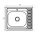 Мийка кухонна Zerix Z6060L-06-160MD (micro decor) (ZS0585)