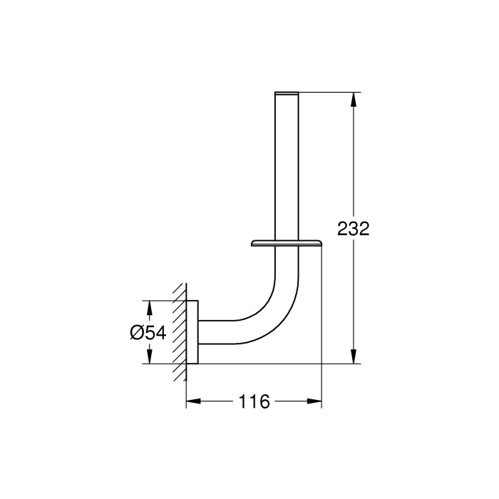 Тримач для запасного рулону туалетного паперу Grohe Essentials New (40385001) Тримач для запасного рулону туалетного паперу Grohe Essentials New (40385001)