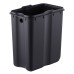 Відро для сміття з плавним закриттям прямокутне Mixxus Premium Quadro-TC0105 Black 5 л колір чорний (MI7061)