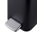 Відро для сміття з плавним закриттям прямокутне Mixxus Premium Quadro-TC0105 Black 5 л колір чорний (MI7061)