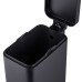 Відро для сміття з плавним закриттям прямокутне Mixxus Premium Quadro-TC0105 Black 5 л колір чорний (MI7061)