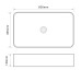 Раковина накладна Mixxus Premium QUADRO-0106 600х355х130mm (MP6523)