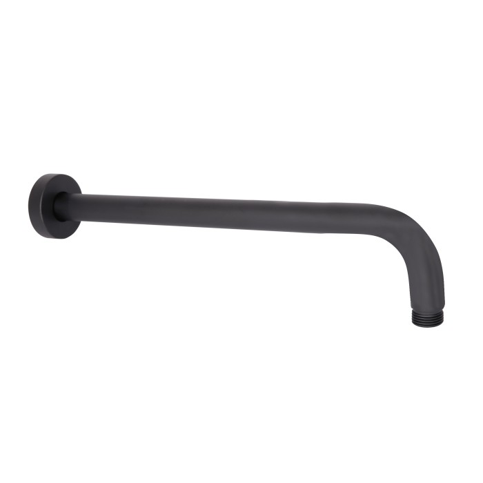Кронштейн для верхнього душу Qtap Trubice 370 мм округлий QTTRU120BLM45927 Black Matt Кронштейн для верхнього душу Qtap Trubice 370 мм округлий QTTRU120BLM45927 Black Matt
