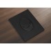 Панель змиву Koer KT-0606-05 157x198x10mm пластикова, кнопка закруглена (колір чорний матовий) (KR5343)