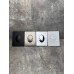 Панель змиву Koer KT-0606-05 157x198x10mm пластикова, кнопка закруглена (колір чорний матовий) (KR5343)