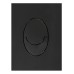 Панель змиву Koer KT-0606-05 157x198x10mm пластикова, кнопка закруглена (колір чорний матовий) (KR5343)