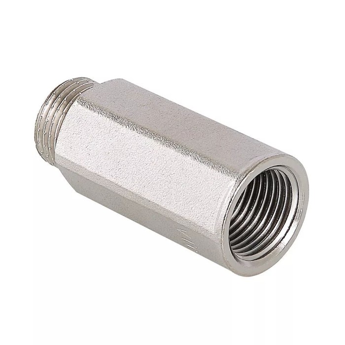 Подовжувач WEZER DN15 1/2" х 40 мм нікель Подовжувач WEZER DN15 1/2" х 40 мм нікель