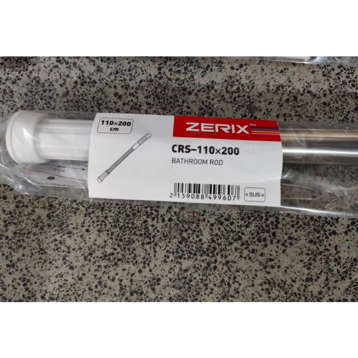 Штанга для шторки телескопічна пряма Zerix CRS-110x200 110cm-200cm (нержавіюча сталь) (пакет) (ZX4996) Штанга для шторки телескопічна пряма Zerix CRS-110x200 110cm-200cm (нержавіюча сталь) (пакет) (ZX4996)