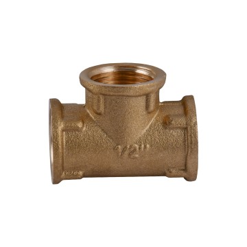 Трійник 1/2″ВВВ латунний LT331S OPTIMUM