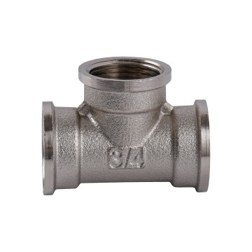 Трійник 3/4″ВВВ нікельований NT441S OPTIMUM