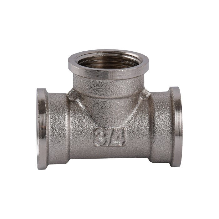Трійник 3/4″ВВВ нікельований NT441S OPTIMUM Трійник 3/4″ВВВ нікельований NT441S OPTIMUM