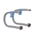 Шланг для підключення змішувача Thermo Alliance Standart (пара) 100 см NYLON M10x1/2"В TAS386W100