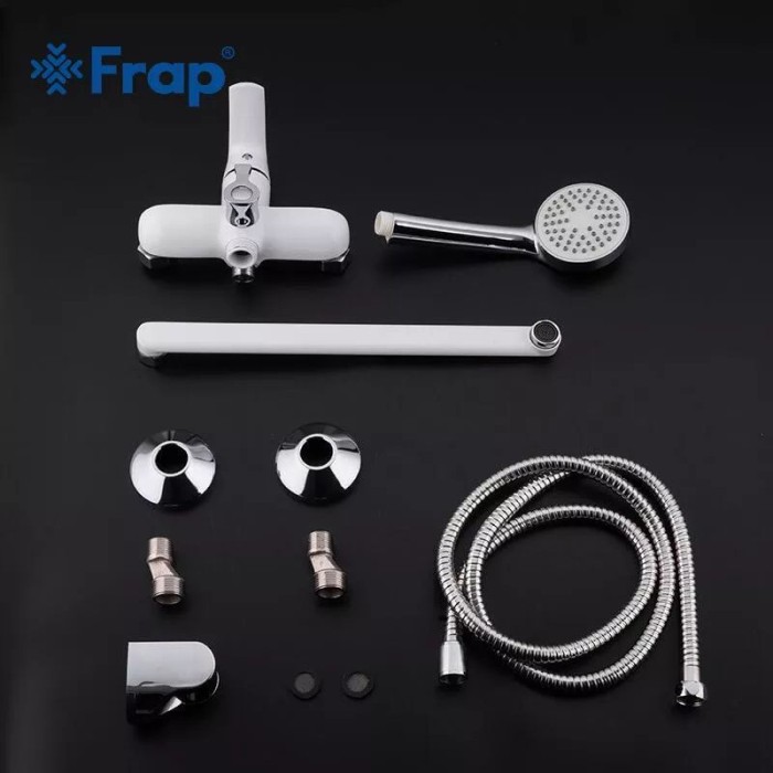 Змішувач для ванни Frap F2231, білий/хром Змішувач для ванни Frap F2231, білий/хром