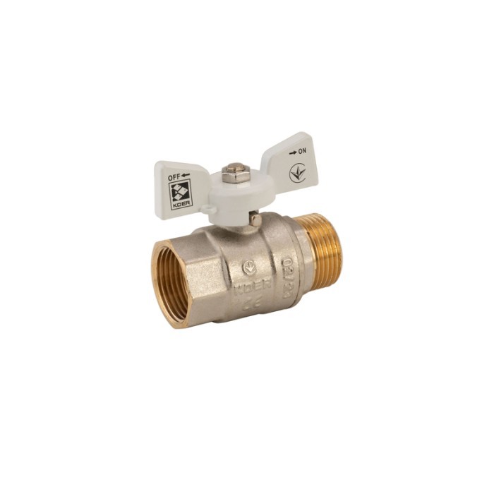 Кран кульовий Koer 1" ГШМ (KR.218.W) білий (KR0184) Кран кульовий Koer 1" ГШМ (KR.218.W) білий (KR0184)