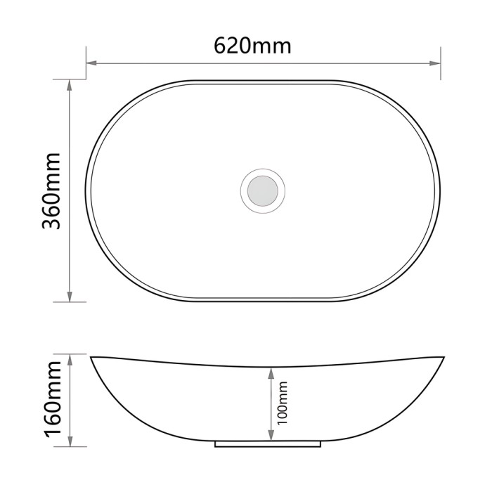 Раковина накладна Mixxus Premium WAVE-0105 WHITE-BLACK 620х360х160mm (MP6558) Раковина накладна Mixxus Premium WAVE-0105 WHITE-BLACK 620х360х160mm (MP6558)