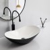 Раковина накладна Mixxus Premium WAVE-0105 WHITE-BLACK 620х360х160mm (MP6558)