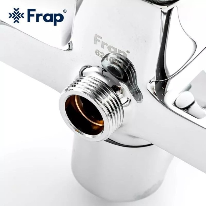 Душева система Frap F2460, поворотний вилив - перемикач на лійку/душ, 1 режим, хром Душева система Frap F2460, поворотний вилив - перемикач на лійку/душ, 1 режим, хром