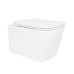 Унітаз підвісний Crow Rimless 485х340х330 мм, White, з сидінням Slim Duroplast/ Soft-close/ Quick Release QT05335171RW Qtap
