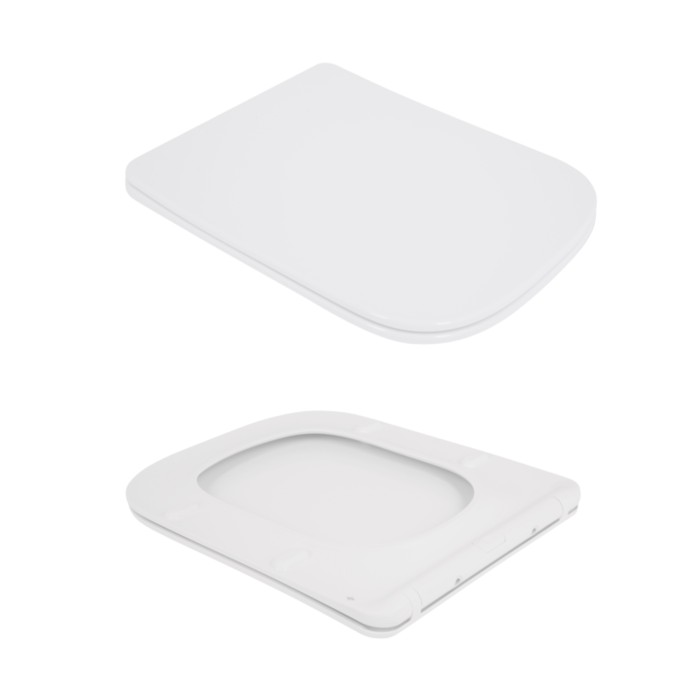 Унітаз підвісний Crow Rimless 485х340х330 мм, White, з сидінням Slim Duroplast/ Soft-close/ Quick Release QT05335171RW Qtap Унітаз підвісний Crow Rimless 485х340х330 мм, White, з сидінням Slim Duroplast/ Soft-close/ Quick Release QT05335171RW Qtap