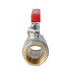 Кран кульовий ГГВ Koer Extreme KE.214-32 - 1 1/4" FF ручка "важіль" червона (KR5747)