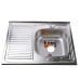 Мийка кухонна накладна прямокутна 800х600х180 Decor Right MR 8060 R D Mira